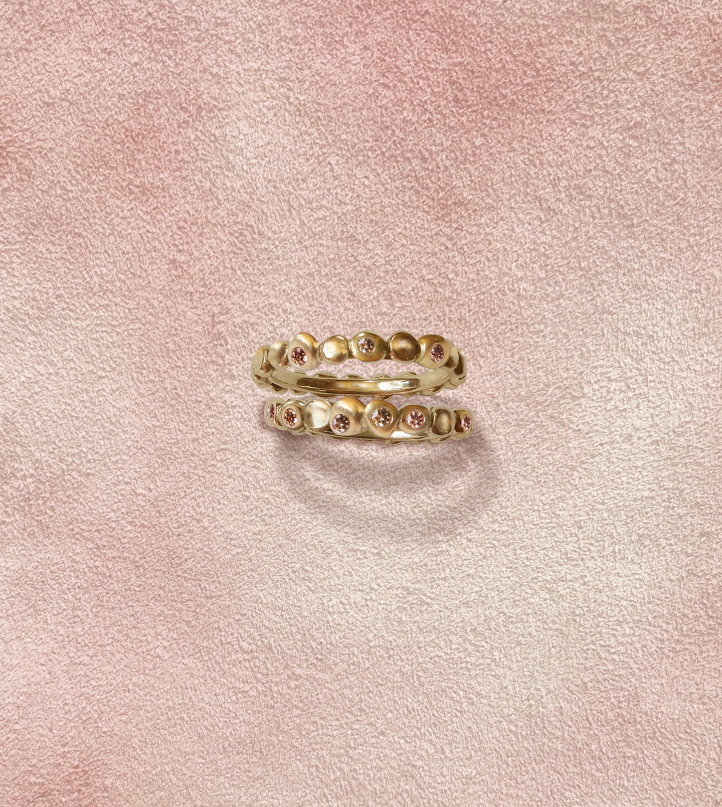 Hand-Carved Diamond Bubble Band