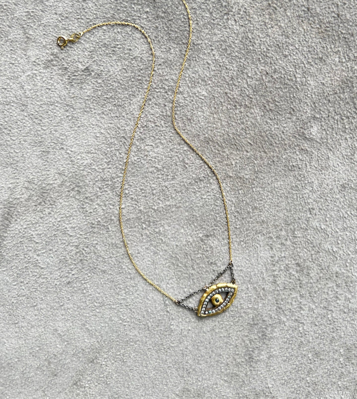 Hand-Carved Evil Eye Necklace