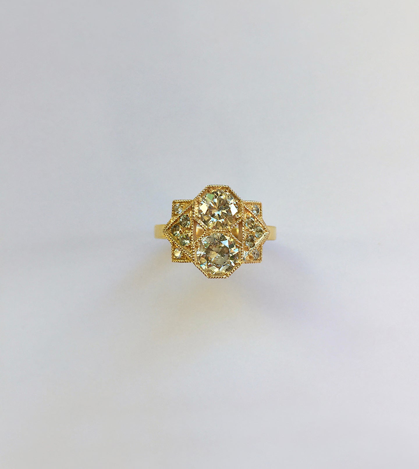 Art Deco-Inspired Sapphire Ring