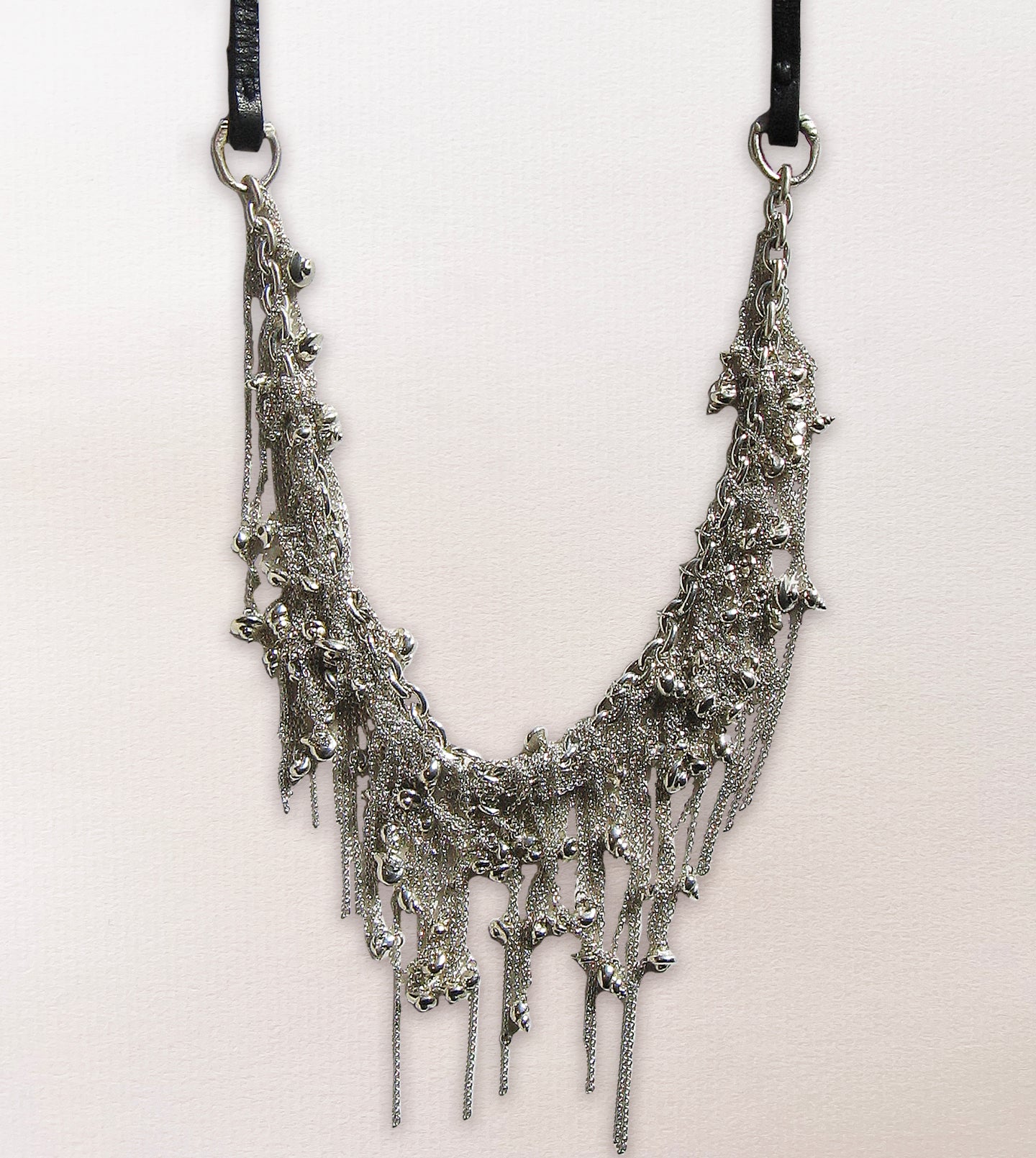 Tangled Sterling Silver Shell Necklace