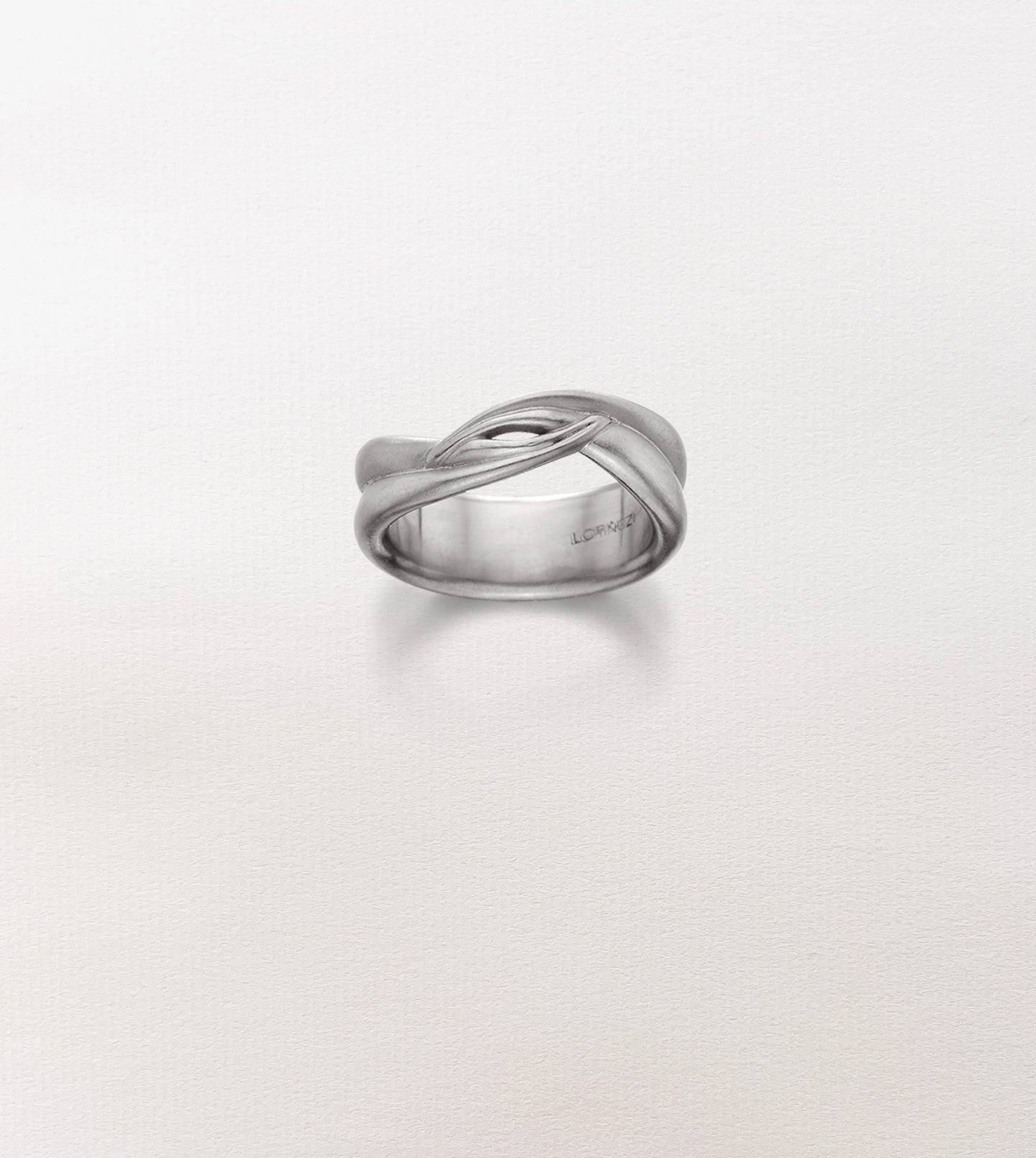 Orchid Leaf Wedding Band