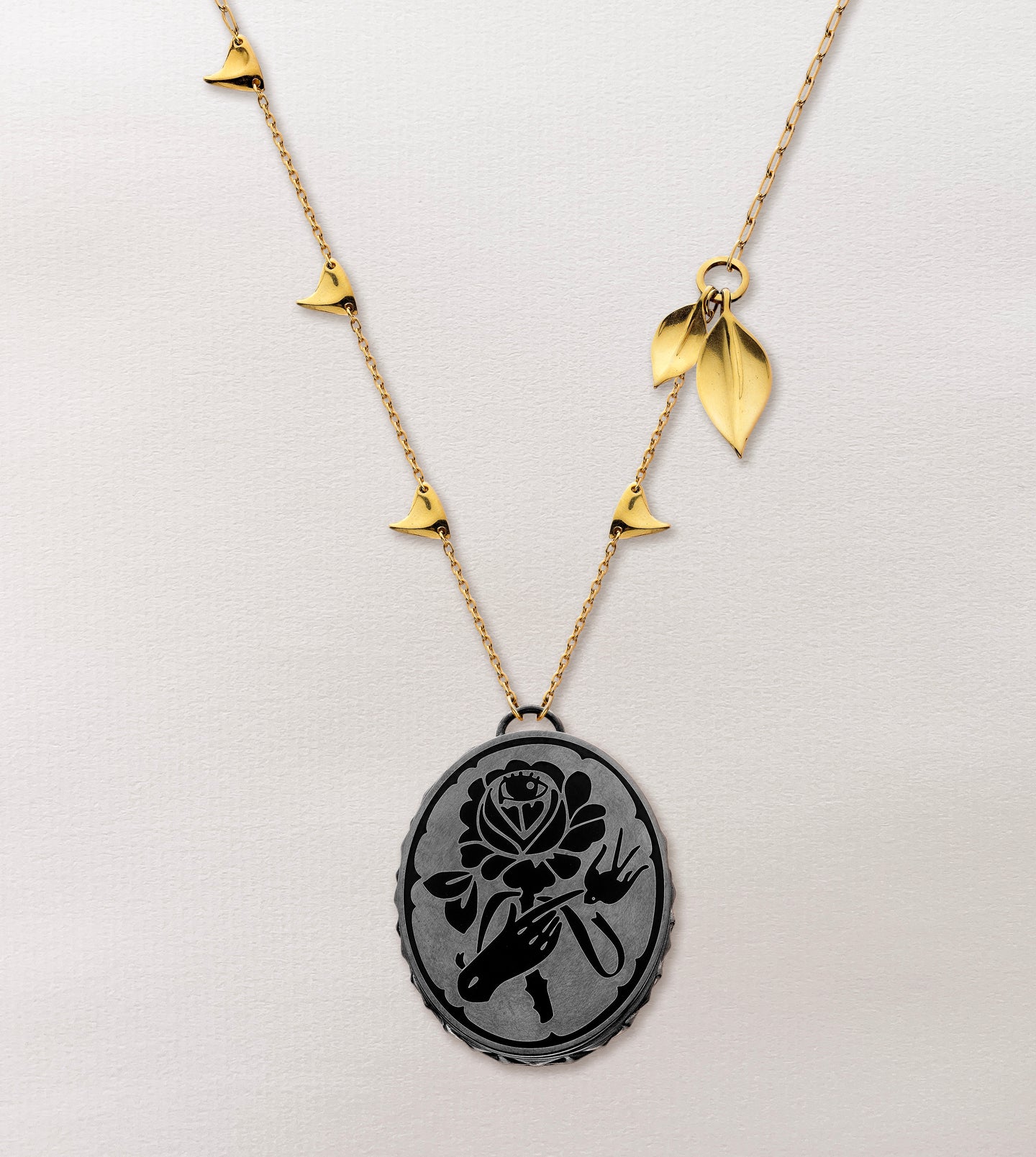 In Fiore Enamel Talisman Necklace