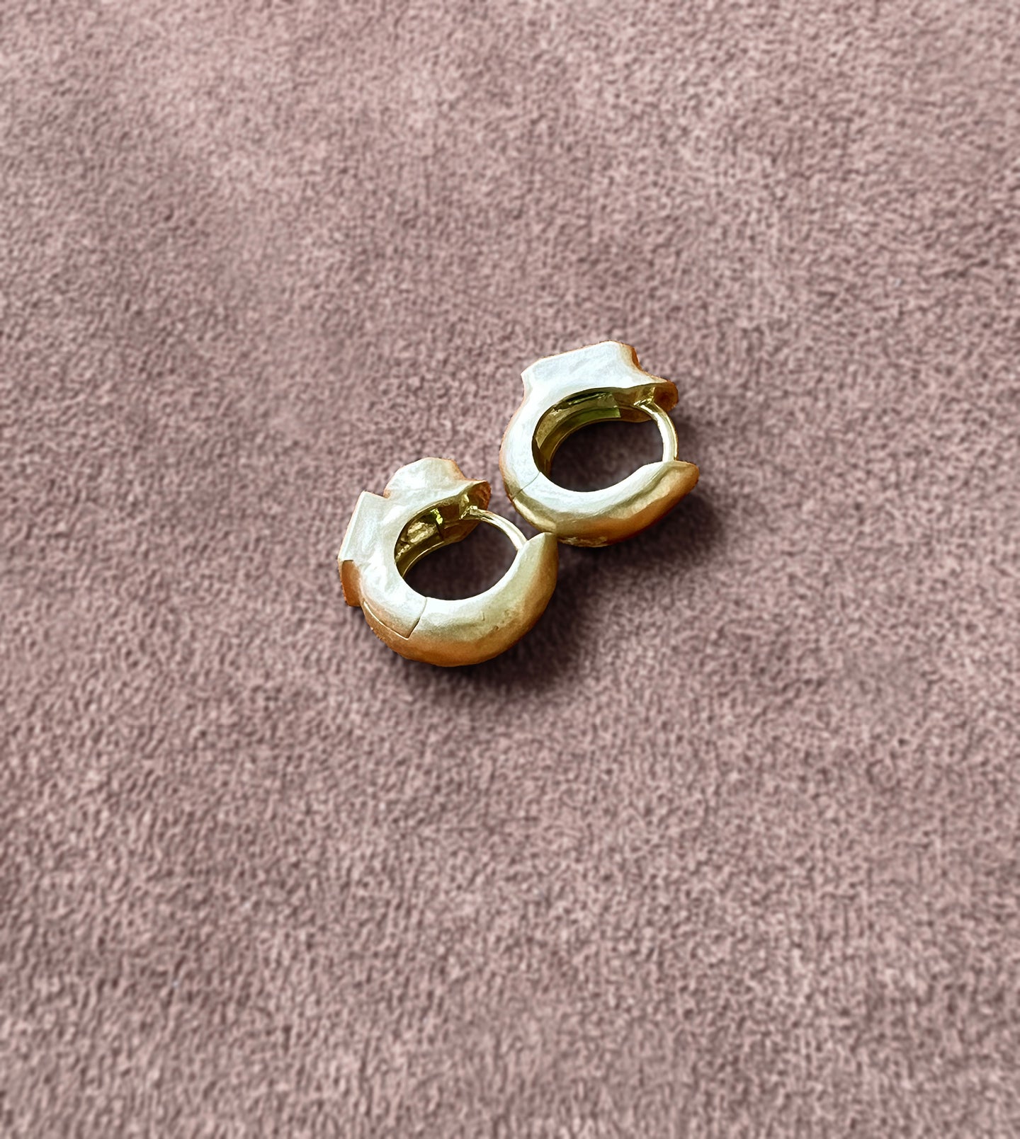 Tourmaline Gold Huggies