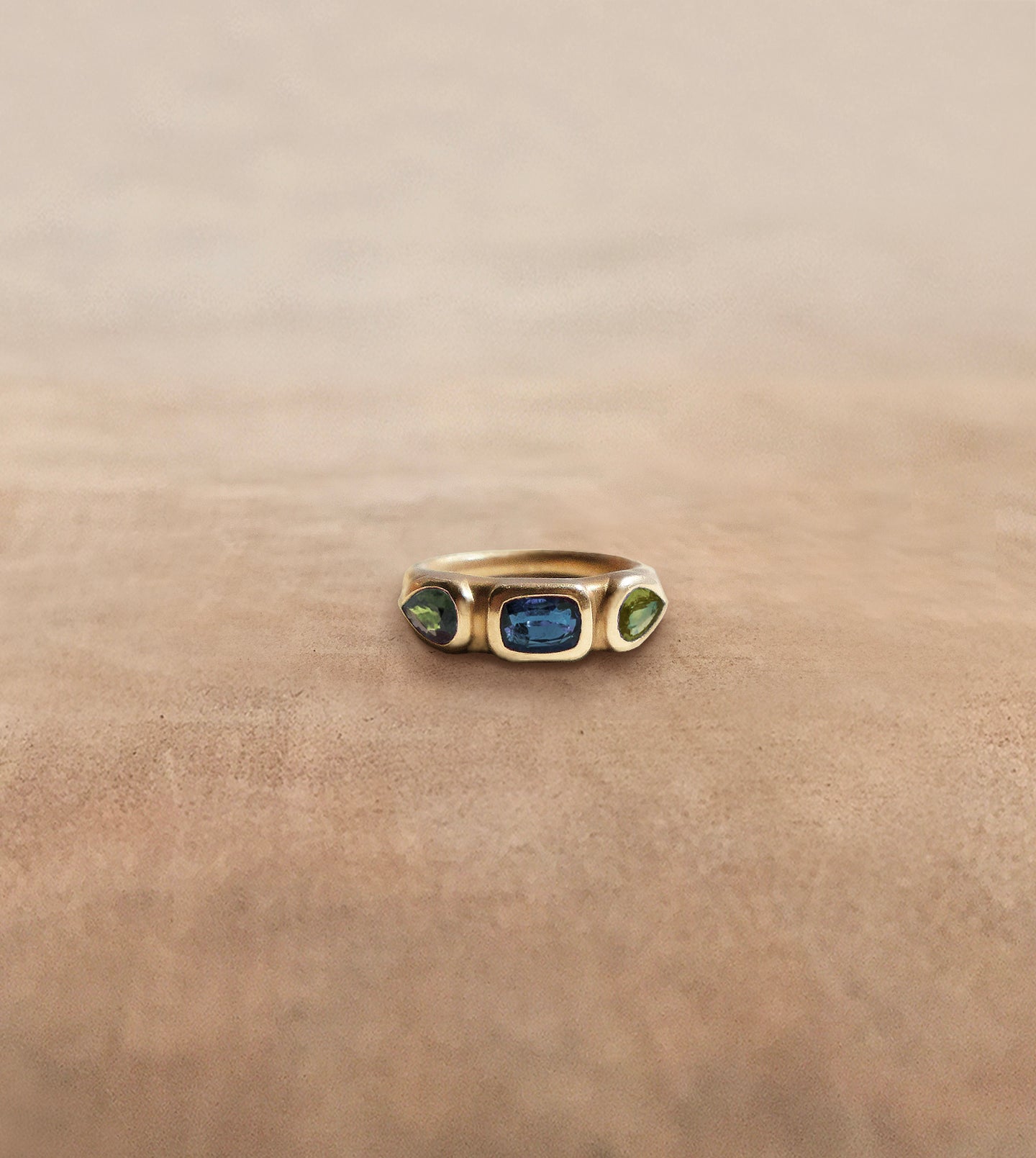 Blue Green Trilogy Ring