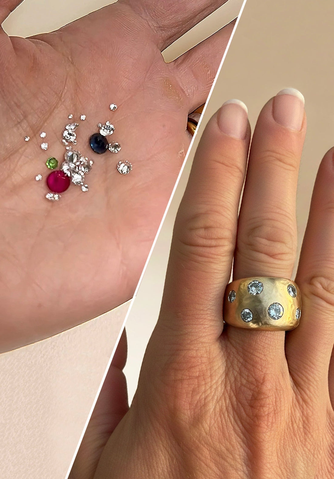 Heirloom Redesign: Her Mother's Diamonds Reimagined as a Modern Statement Ring