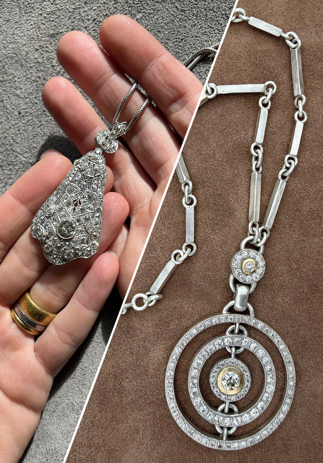 From Art Deco Pendant to Showstopper Heirloom: A Custom Diamond Necklace Redesign