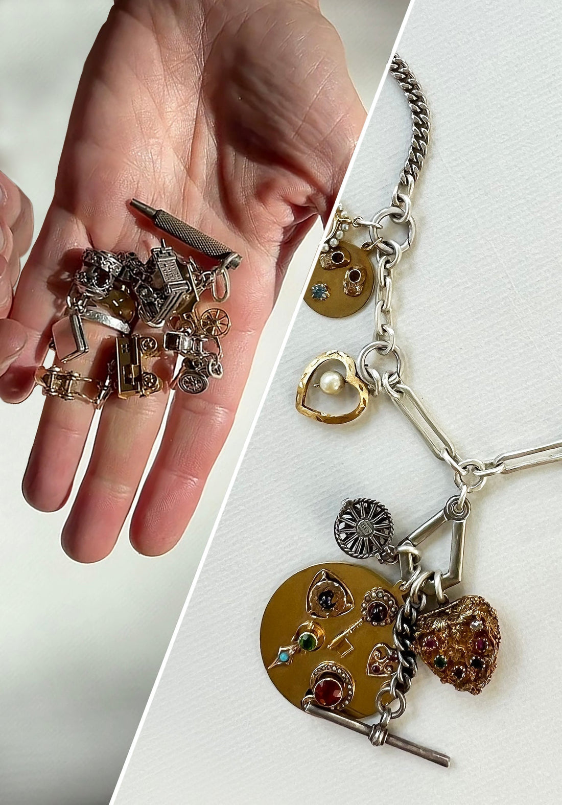 Heirloom Redesign: Inherited Charms Reimagined as a Custom Charm Necklace