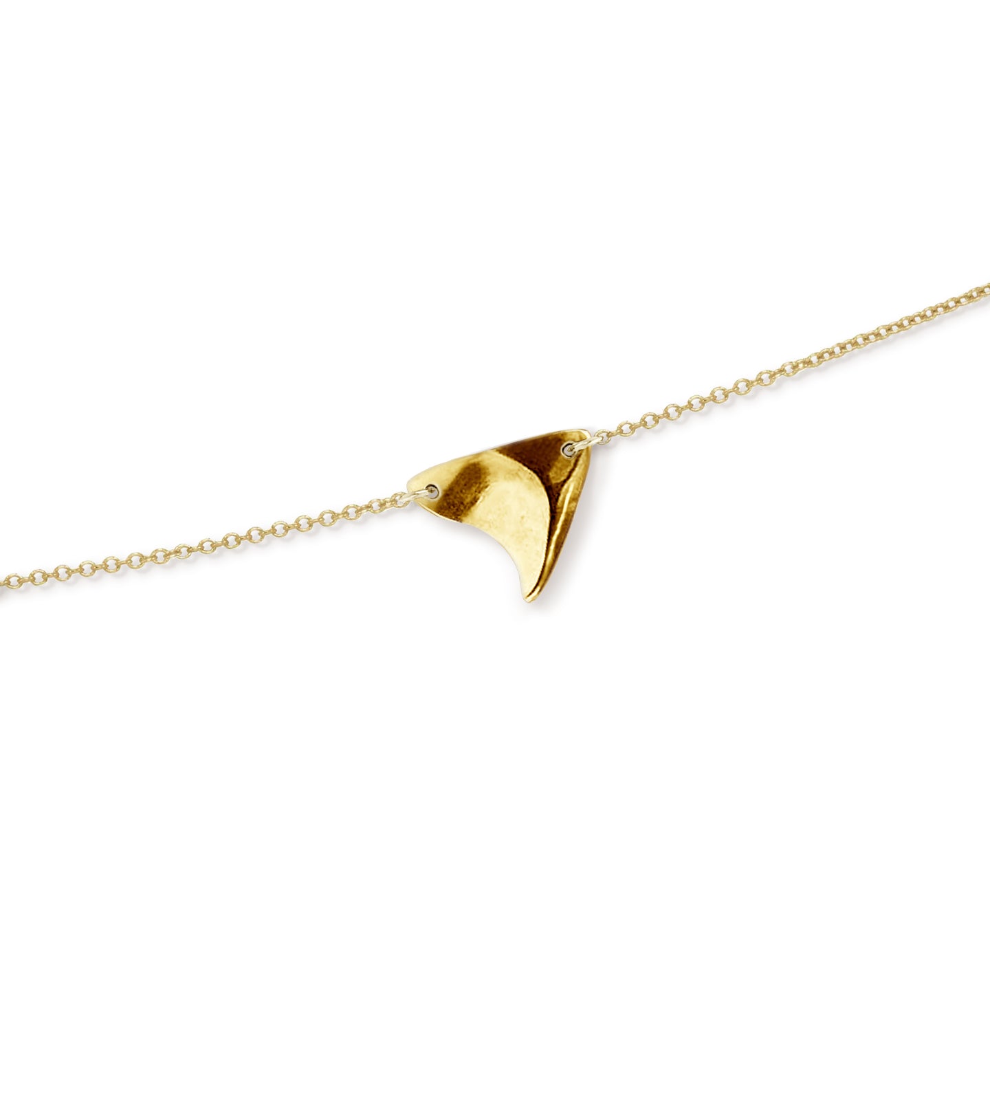 Five Rose Thorns Necklace in Yellow Gold