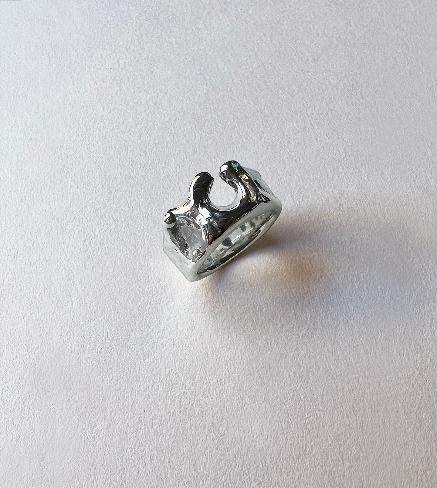 Sterling Silver Ocean Wave Ring