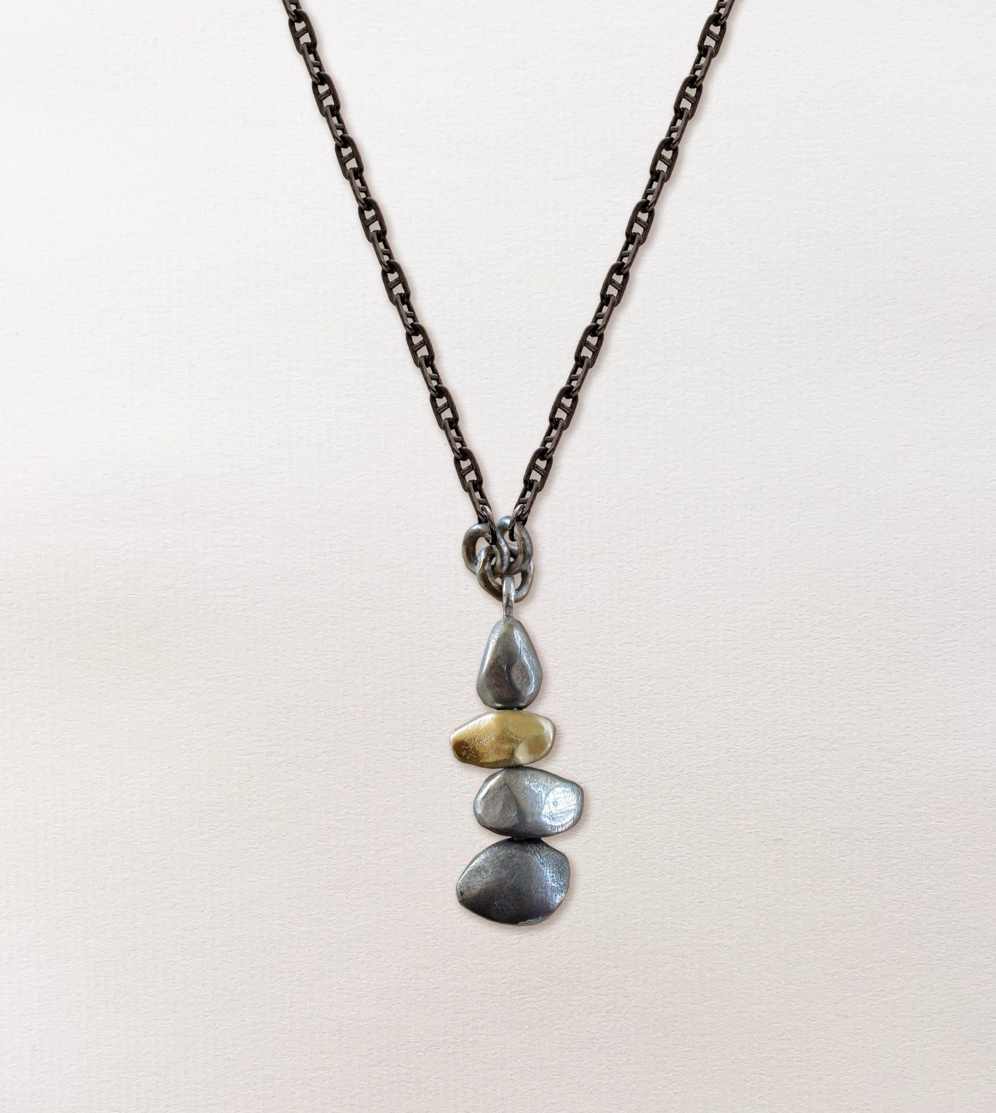 Gold Silver Equilibrium Necklace