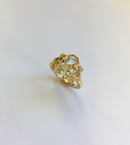 Art Deco-Inspired Sapphire Ring