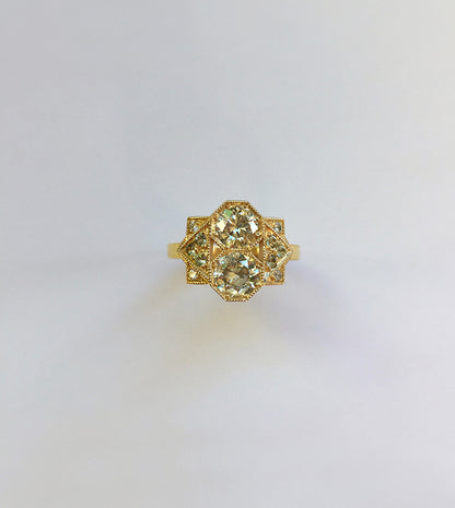 Art Deco-Inspired Sapphire Ring