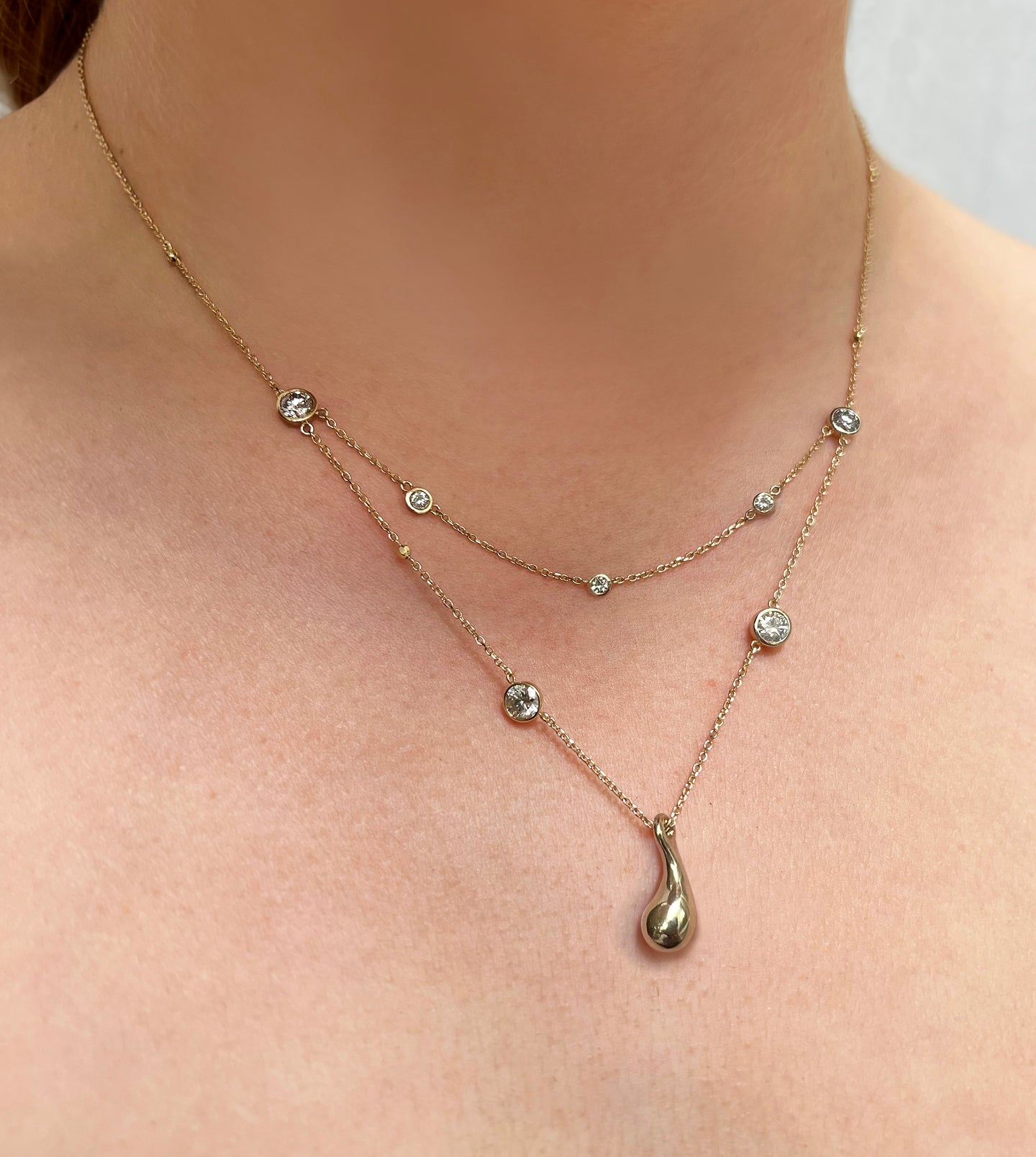 Diamond Waterdrop Necklace
