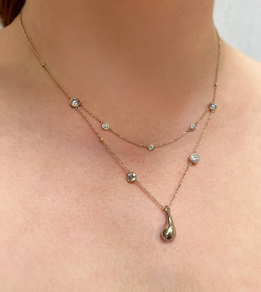Diamond Waterdrop Necklace