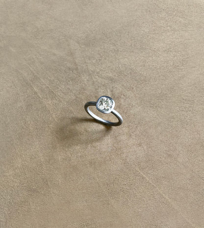 Old Mine-Cut Diamond Bezel Ring