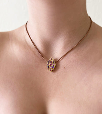 Arabesque Gemstone Necklace