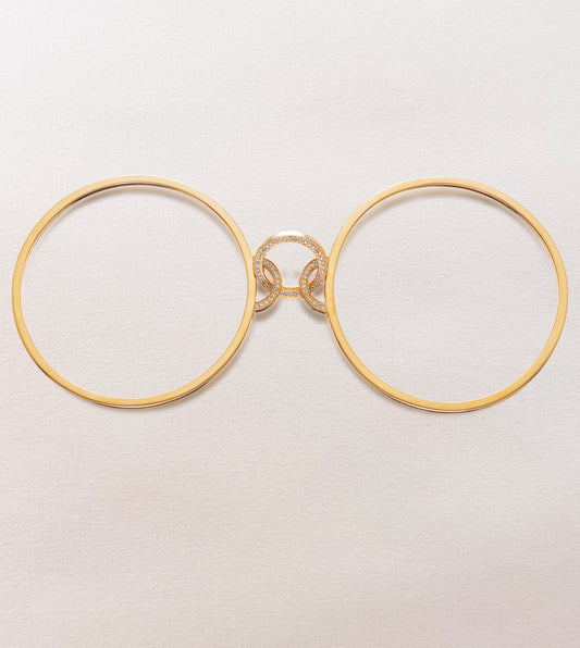 Diamond Handcuff Bangles