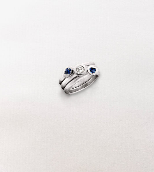 Stacking Sapphire & Diamond Rings
