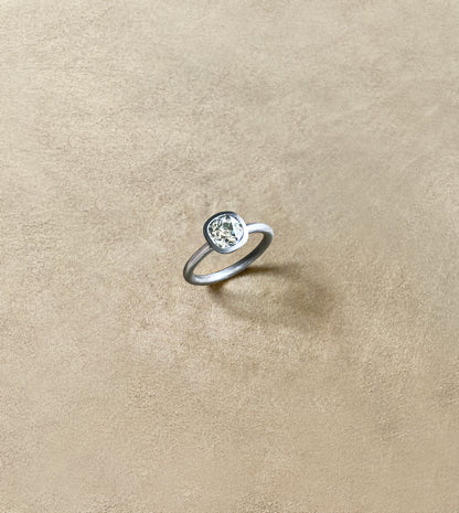 Old Mine-Cut Diamond Bezel Ring