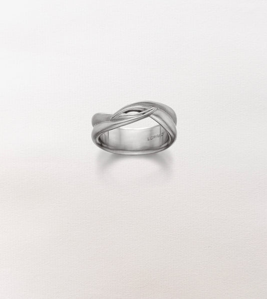 Orchid Leaf Wedding Band