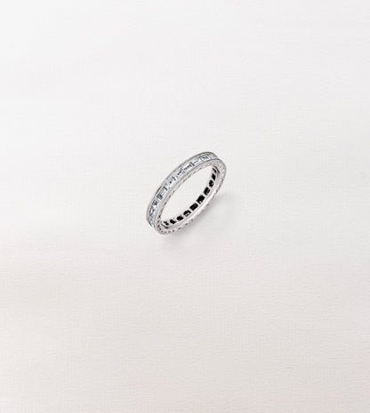 Diamond Ribbon Wedding Band