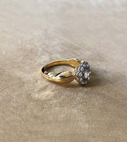 Repurposed Heirloom Flower Ring