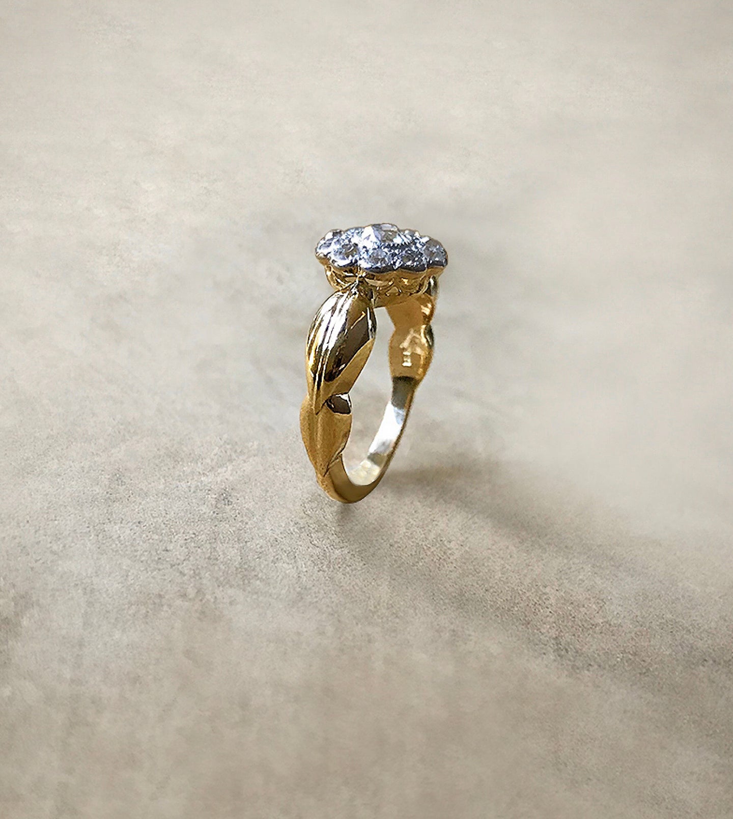 Repurposed Heirloom Flower Ring