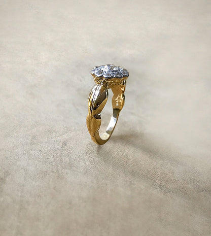 Repurposed Heirloom Flower Ring