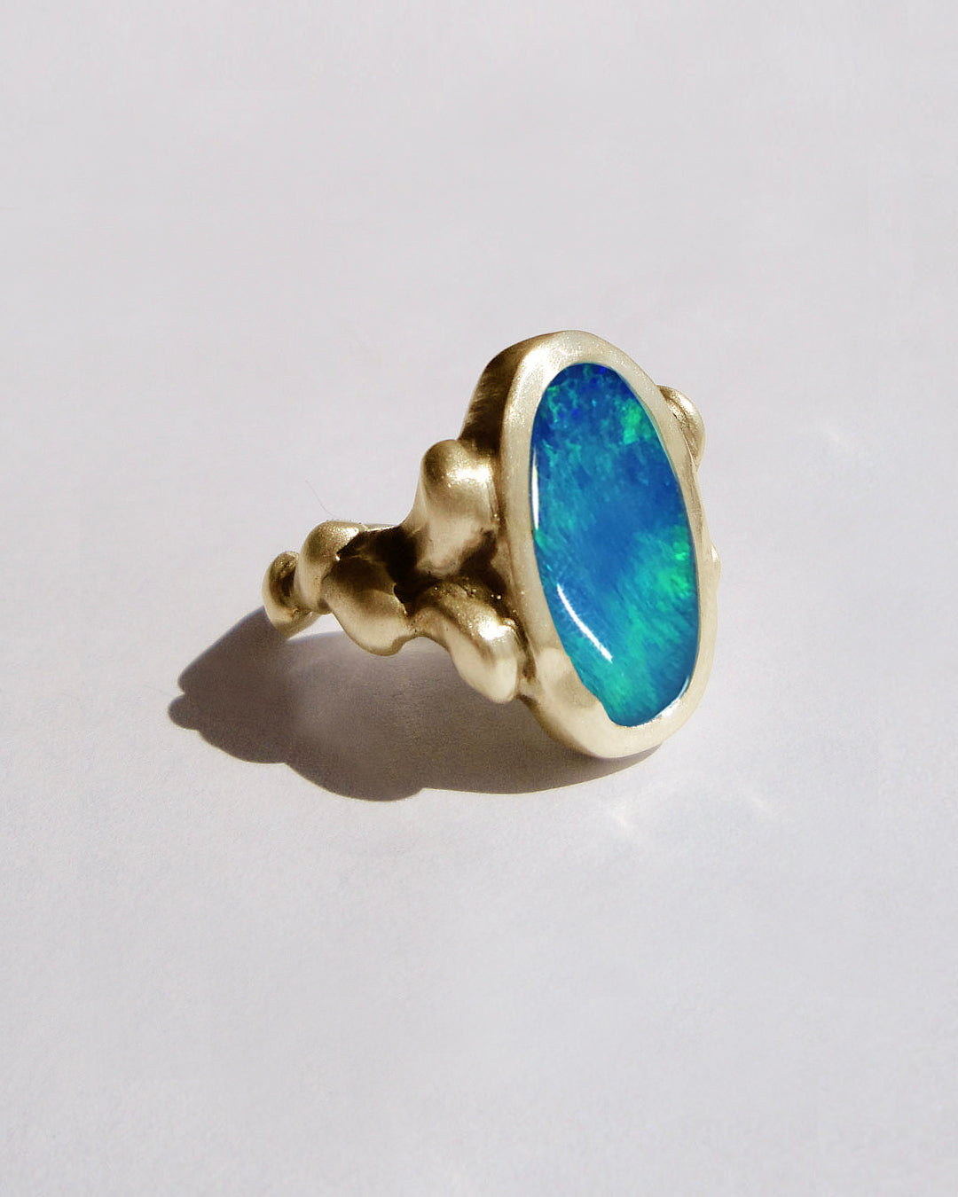 Luminous Opal Gold Ring