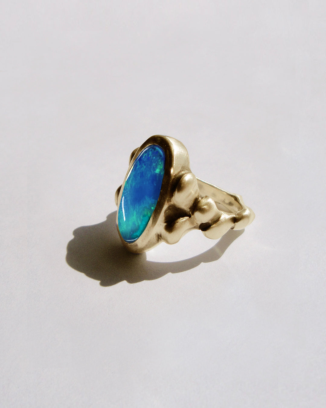 Luminous Opal Gold Ring