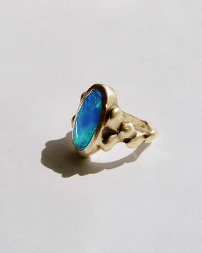 Luminous Opal Gold Ring