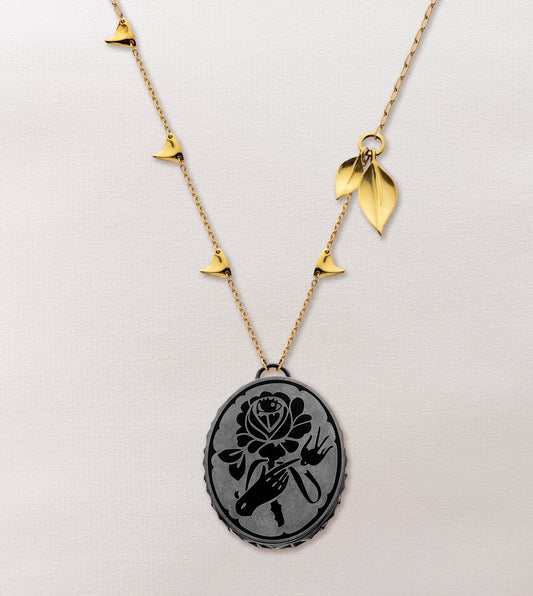 In Fiore Enamel Talisman Necklace