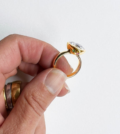 Gumball Diamond Cocktail Ring