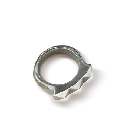 Hammered Punk Stud Ring