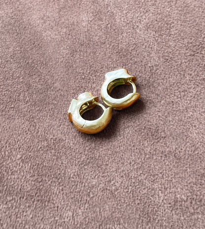 Tourmaline Gold Huggies