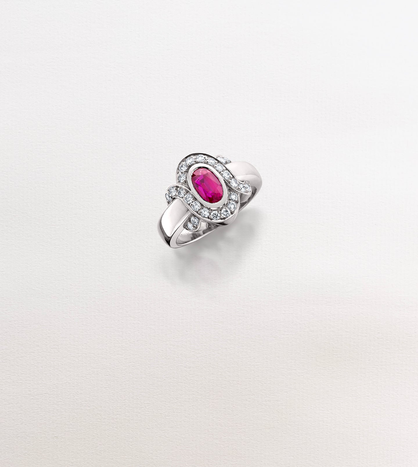 Ruby & Diamond Infinity Ring