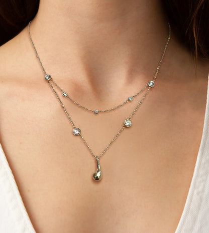Diamond Waterdrop Necklace
